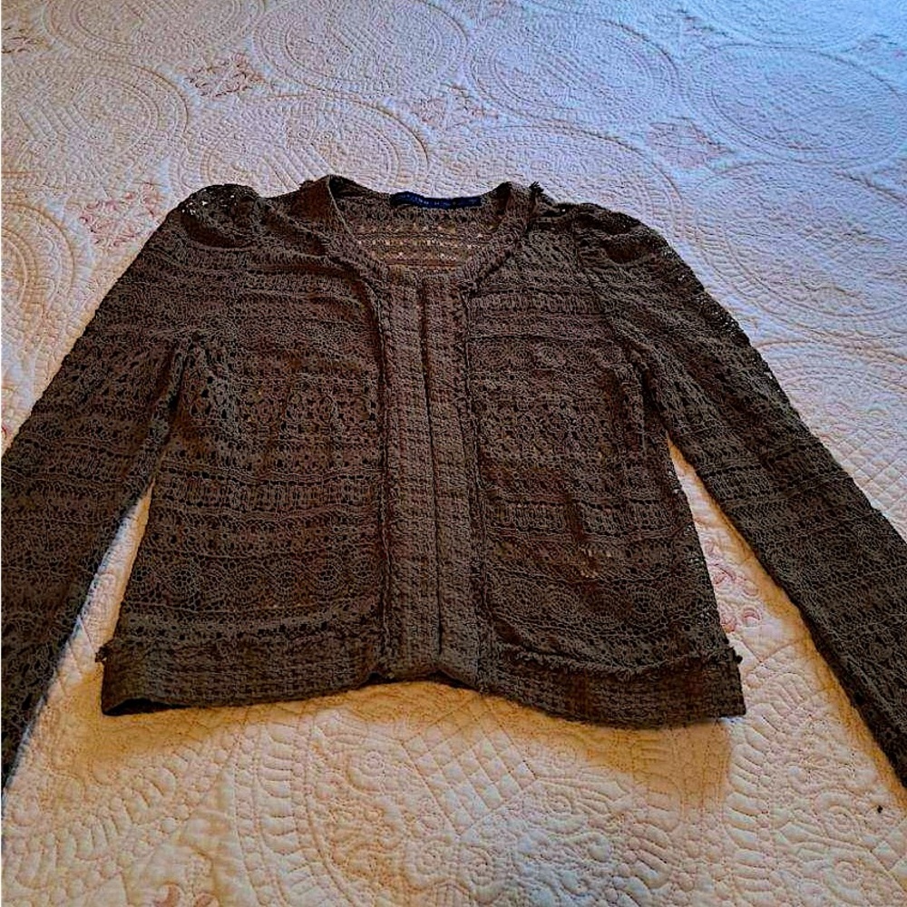 Elegant Lace Knit Sweater